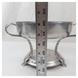 Rodney Kent Hand-Wrought Hammered Aluminum Chafing Dish with Warmer Stand