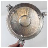 Rodney Kent Hand-Wrought Hammered Aluminum Chafing Dish with Warmer Stand