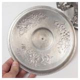Rodney Kent Hand-Wrought Hammered Aluminum Chafing Dish with Warmer Stand