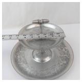 Wilson Specialties Hand-Wrought Aluminum 2-Tier Serving Tray