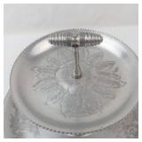 Wilson Specialties Hand-Wrought Aluminum 2-Tier Serving Tray