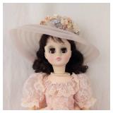 Madame Alexander Elise Doll - Pink Lace Dress with Flower Hat & Pearl Necklace