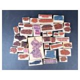 Assorted Wooden Rubber Stamp Blocks - Greeting, Birthday & Motivational Messages
