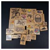 Winnie the Pooh, Tweety & Assorted Cartoon Rubber Stamps