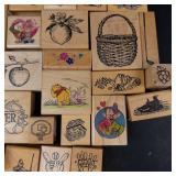 Winnie the Pooh, Tweety & Assorted Cartoon Rubber Stamps
