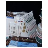 Velcro & Assorted Craft Supplies Lot - Foam Mounting Tape, Ribbon & Paper Embellishments