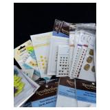 Velcro & Assorted Craft Supplies Lot - Foam Mounting Tape, Ribbon & Paper Embellishments