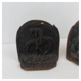 The End of the Trail Bookends - Vintage Cast Iron (Lot of 2)