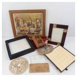 Assorted Vintage Frames, Artwork & Decor - Framed Print, Calligraphy Tag & More