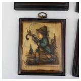Hummel Hand Painted Wooden Wall Plaques (Lot of 4) - Signed Panels