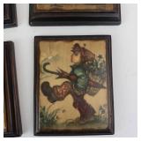 Hummel Hand Painted Wooden Wall Plaques (Lot of 4) - Signed Panels