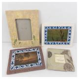 Vintage Picture Frames Lot of 4 - Mixed Styles & Backing Hardware