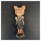 Poliwoggs Vintage Primitive Folk Art Pig Figurine