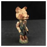 Poliwoggs Vintage Primitive Folk Art Pig Figurine