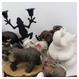 Assorted Animal Figurines & Decorative Ceramics - Mixed