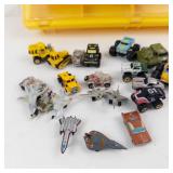 Galoob Micro Machines 1989 Collection - 27 Cars & Road Signs in Wall-Hanging Display Case