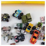 Galoob Micro Machines 1989 Collection - 27 Cars & Road Signs in Wall-Hanging Display Case