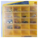 Galoob Micro Machines 1989 Collection - 27 Cars & Road Signs in Wall-Hanging Display Case