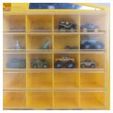 Galoob Micro Machines 1989 Collection - 27 Cars & Road Signs in Wall-Hanging Display Case