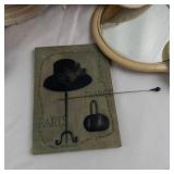 Assorted Vintage Hats, Mirrors & Umbrellas - Antique Accessories