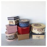 Assorted Vintage Hat Boxes - Lot of 8