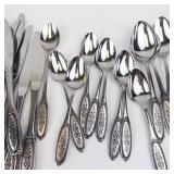 Northland Stainless Steel Flatware Set- Ornate Forks & Spoons
