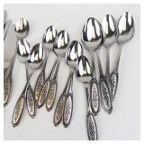 Northland Stainless Steel Flatware Set- Ornate Forks & Spoons
