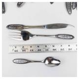 Northland Stainless Steel Flatware Set- Ornate Forks & Spoons