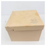 Teapot with Bamboo Wrapped Handle and Matching Teacups in Cardboard Box