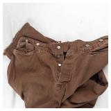 Butler Brothers Canvas Bag & Brown Pants (Lot of 2)