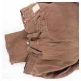 Butler Brothers Canvas Bag & Brown Pants (Lot of 2)
