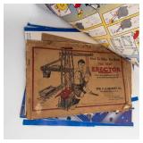 Meccano Erector Set - Plastic Toolbox with Perforated Beams, Motors & Manuals