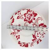 Martha Stewart Collection Red Floral Dinnerware Set - Assorted Plates & Bowls