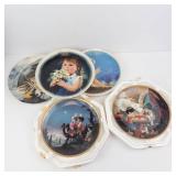 The Hamilton Collection - Sam Butcher & Donald Zolan Decorative Plates (Lot of 5)