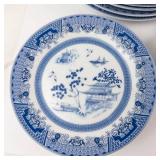 Assortment of Blue and White China