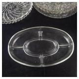 Assorted Clear Pressed Glassware - Bowls, Plates & Serving Dishes