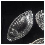 Assorted Crystal Glass Serving Bowls & Dishes- Lot of 6
