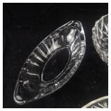 Assorted Crystal Glass Serving Bowls & Dishes- Lot of 6