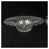 Lot of 3 Crystal Glass Bowls & Compotes Assorted Sizes