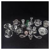Assorted Glass Candle Holders - Varied Shapes for Decor & Centerpieces