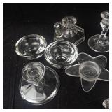 Assorted Glass Candle Holders - Varied Shapes for Decor & Centerpieces