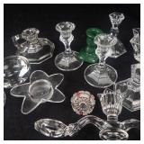 Assorted Glass Candle Holders - Varied Shapes for Decor & Centerpieces