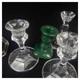 Assorted Glass Candle Holders - Varied Shapes for Decor & Centerpieces