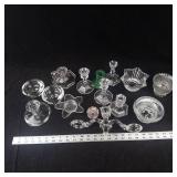 Assorted Glass Candle Holders - Varied Shapes for Decor & Centerpieces