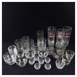 Assorted Clear Glassware (Mixed Lot)