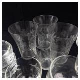 Assorted Clear Glassware (Mixed Lot)