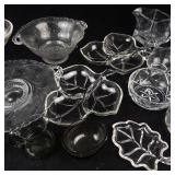 Assorted Clear Glassware - Bowls, Compotes, Sugar Bowls & Cruet