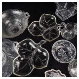 Assorted Clear Glassware - Bowls, Compotes, Sugar Bowls & Cruet