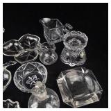 Assorted Clear Glassware - Bowls, Compotes, Sugar Bowls & Cruet