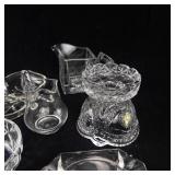 Assorted Clear Glassware - Bowls, Compotes, Sugar Bowls & Cruet